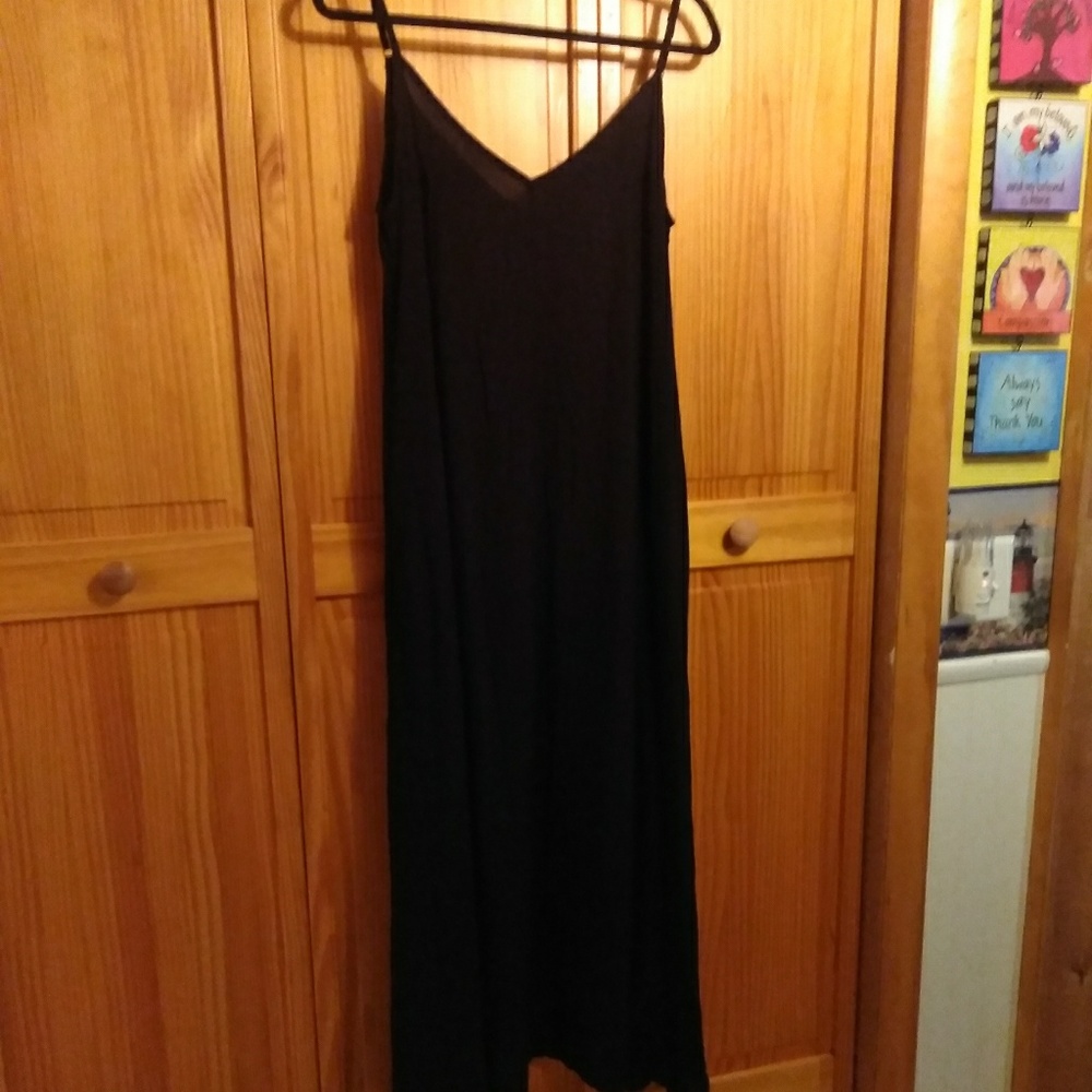 Black Sleeveless long dress